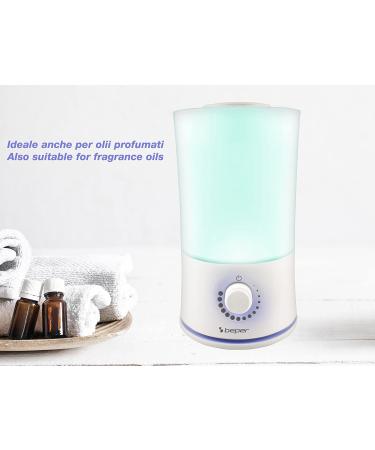 Beper 70 401 Humidifier & Essence Diffuser - 30W 2.4L LED Light Auto Switch-Off | Ideal for Home Office Kid's Room & Bathroom - International Shipping Available - Buy Online on GoSupps.com
