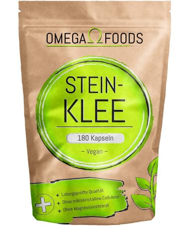 Steinklee capsules - 180 capsules stone clover - 1 000 mg stone clover powder per daily dosage - vegan stone clover capsules - botanical: melilotus officinalis - stone clover high -dosed