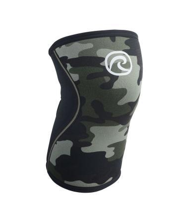 Reh band Kniebandage for Kraftsport & Fitness - Kniebandage 7mm neoprene flexible & non -slip Knee Sleeve for men & women camo - 1 piece XS