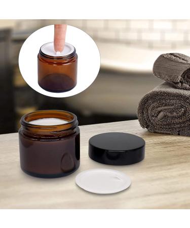 CREMEDING 50ml Refillable Brown Glass Cosmetic Containers - Set of 4 | Eco-Friendly & Reusable for Creams Lotions & Oils - Buy Online on GoSupps.com