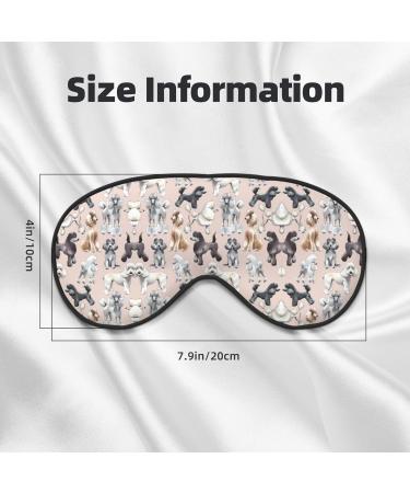 Poodle Dog Eye Mask - Soft Elastic & Adjustable Sleep Mask for Men & Women | Nighttime Comfort - Buy Online on GoSupps.com