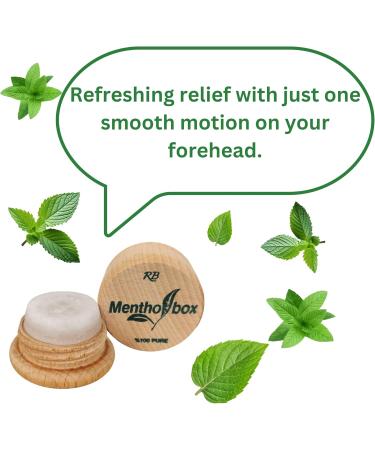 Mentholbox Menthol Stone Refreshing and Cooling Menthol Macaron for Migraine Relief Apply to Forehead and Neck Menthol Spa Massage Pure Crystal Menthol 0.22 oz (1 Pack) - Buy Online on GoSupps.com