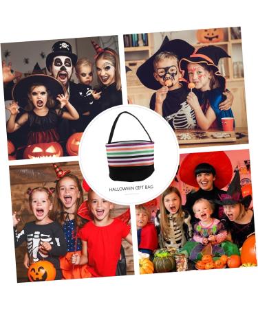 LABRIMP Halloween Treats Bags 1pc Handbags Portable Candy Practical Parties Treat Fabric Bag Bucket Cloth Trick Pouch - Buy Online on GoSupps.com