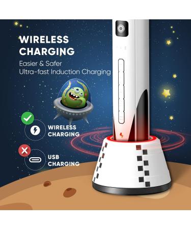 Udefine Electric Toothbrush - 5 Cleaning Modes IPX7 Waterproof 3 Dupont Heads Timer - Ideal for Kids - Buy Online on GoSupps.com