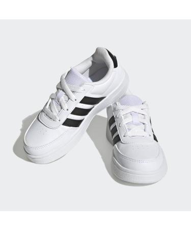 Adidas Unisex Kids Breaknet Lifestyle Court Lace Shoes - Ftwr White/Core Black | International Shipping Available - Buy Online on GoSupps.com