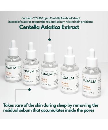 Porsica Ampoule Vegan Facial Serum | Calming Hydrating Repairing | Centella Asiatica 76% | Blemish & Acne-prone Skin Care | Sebum & Pore Minimizing | No-scent | Fine Lines Improvement - Buy Online on GoSupps.com