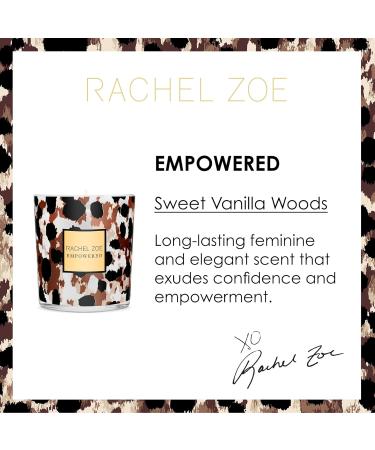 Rachel Zoe Empowered Scented Candle - Vanilla Scented Jar Candle - Luxury Perfume Oil Jar Candle with 45 Hour Burn - Soy Wax Cotton Wick - 6.3 oz - Buy Online on GoSupps.com