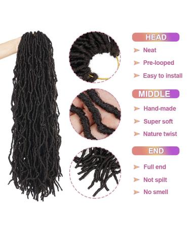 Beyond Beauty 6 Packs 24-Inch Nu Faux Locs - Soft Dreadlocks & Braided Hair Extensions (#4) for Stunning Goddess Looks - Buy Online on GoSupps.com