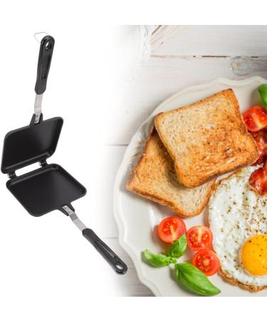 Double Handle Frying Pan Waffle Maker 37 16 4 Non Stick Frying Pan Double Sided Aluminium Alloy with Anti Scalding Handles Pancake Cooking Pot for Kitchen Breakfast - Buy Online on GoSupps.com