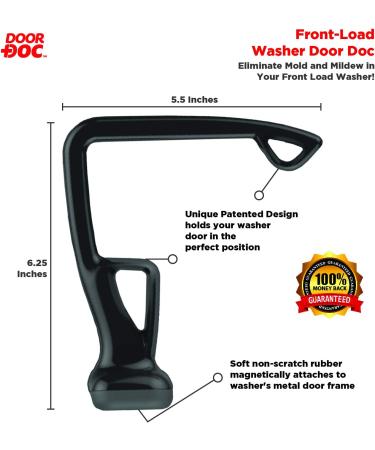 Door-Doc Front Load Washer Mold Prevention - Black | Keep Your Washer Clean and Fresh - Buy Online on GoSupps.com