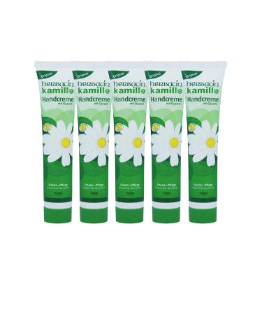 chamomile Herbacin hand cream + glycerine tube 75 ml pack of 5 (5 x 75 ml)