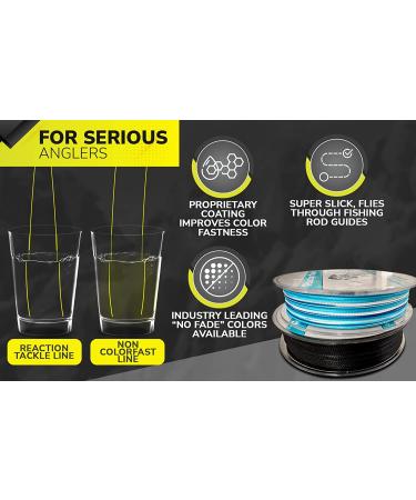 Reaction Tackle Braided Fishing Line - 30 LB Hi Vis Yellow | 500 yards | Pro Grade Power Performance for Saltwater or Freshwater - Buy Online on GoSupps.com