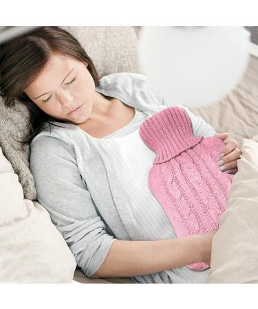 Rope Cover for Hot Water Bottles - Removable & Washable Soft Heat Bag for Pain Relief | Comfortable Hand-Foot Warmer (Pink) - International Shipping Available - Buy Online on GoSupps.com