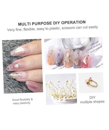 Operitacx 10 Rolls Manicure Copper Wire Halloween Hair Clips Labret Jewelry Nail Art Sticker Nail Art Copper Ornament Metal Nail Decor Nail Tip Jewels Gold and Silver Japanese - Buy Online on GoSupps.com