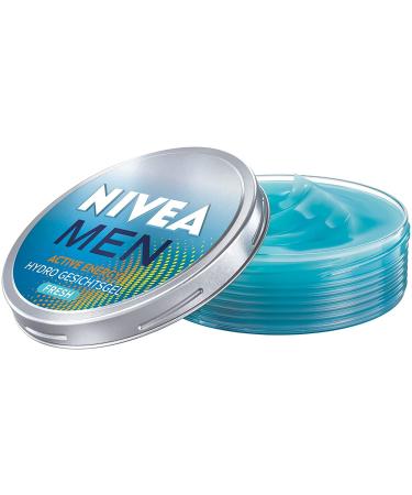 Nivea Men Active Energy Hydro Face Gel FRESH 75ml - 24h Moisture Ultra-Light Moisturizer with Natural Water Mint - International Shipping Available - Buy Online on GoSupps.com