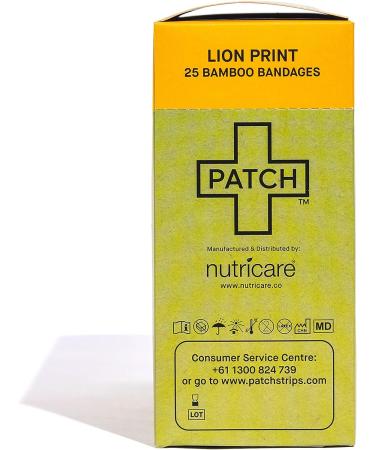 Patch Kids Bamboo Adhesive Bandages - Lion Design - 25 Count - Buy Online on GoSupps.com