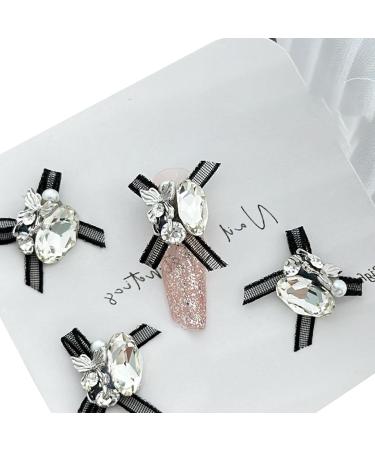 4pcs Stylish European Nail Decorations DIY Art Manicures Easy To Install Nail Embellishments For Salon Home Use Elegant Nail Accessories Pink - Buy Online on GoSupps.com