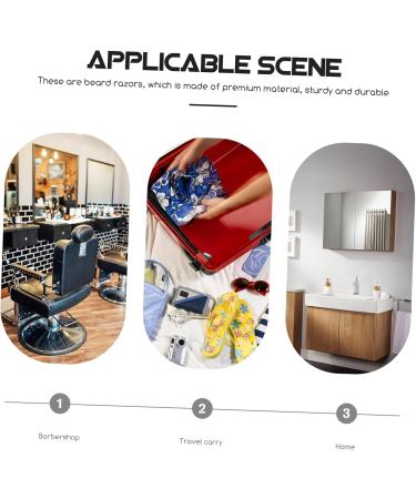 Frcolor Bamboo Handle Razor Set - 4 Pieces Safety Shaving Tools for Men - Eco-Friendly Double Handle Design - Buy Online on GoSupps.com