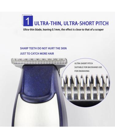 KEMEI Men's Self-Cut Hair Trimmer Waterproof Cordless Rechargeable Hair Cutting Clippers Groomer with Stainless Steel - Buy Online on GoSupps.com