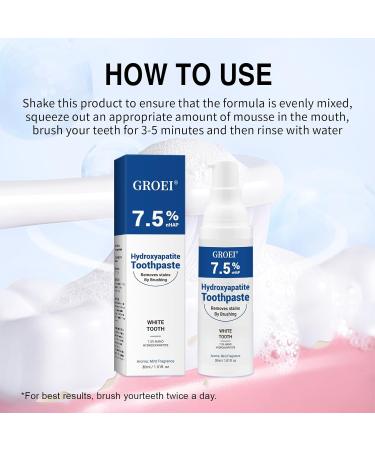 Hydroxyapatite Toothpastes for Enamel Protection and Tooth Strengthening 2 PCS Fluoride-Free Hydroxyapatite Toothpaste Sensitivity Relief Gentle Mint Fresh Breath Daily Use 2.02 Fl.OZ - Buy Online on GoSupps.com