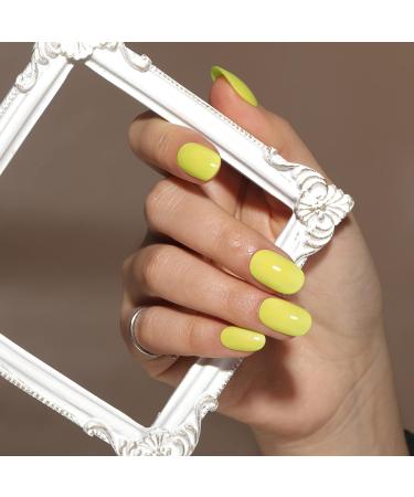 BLUESKY Gel Nail Polish Don't Hesitate SS2307 Yellow Long Lasting Chip Resistant 5 ml Requires Drying Under UV LED Lamp Yellow 5 ml (Pack of 1) - Buy Online on GoSupps.com