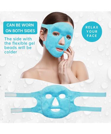ZN CUET D Cooling Face Mask Bundle - Ice Mask for Puffy Face & Heat Eye Mask for Dry Eyes - Lavender & Flaxseed Infused - Buy Online on GoSupps.com