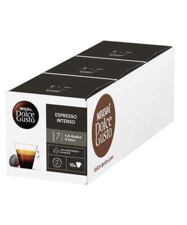 NESCAFE DOLCE GUSTO Nescafe Dolce Gusto Espresso Intenso Coffee Pod 48 Capsules (Pack of 3)