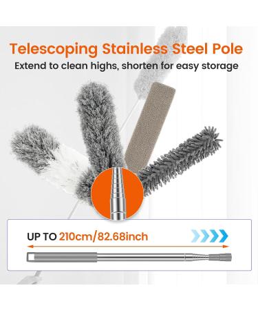 Abizarch Ceiling Fan Cleaner with Extension Rod Set Soft Microfibre Ceiling Fan Duster Removable and Bendable for Cleaning Ceiling Fans ZHAZHAMO(Style 1) - Buy Online on GoSupps.com