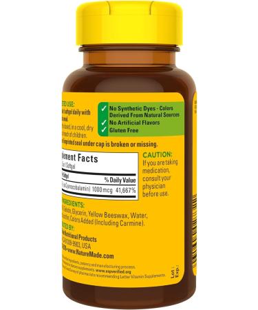 Vitamin B12 1000 mcg Softgels - 90 Count for Metabolic Health - Buy Online on GoSupps.com