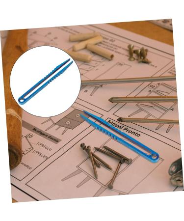 Housoutil Titanium Alloy Curved Tweezers - Precision Aquarium Tools Portable Mini Pliers for Hotfix & Travel 8x0.8x0.4cm (Blue) - Buy Online on GoSupps.com