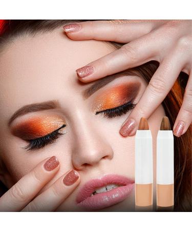 SWEETSHION Pearlescent Eyeshadow Stick | 2-in-1 Eyeshadow & Lip Makeup Pen | Waterproof Glitter Eye Makeup Stick 0.04oz - Buy Online on GoSupps.com