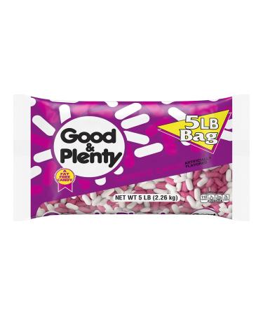 GOOD & PLENTY Licorice Flavored Halloween Candy, Fat Free, 80 oz Bulk Bag
