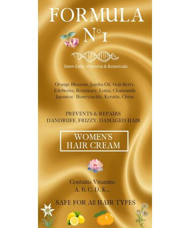 Natural Hydrating Hair Styling Cream with Peptides & Keratin | Silky Healthy Hair Care - 100% Organic Ingredients - Buy Online on GoSupps.com