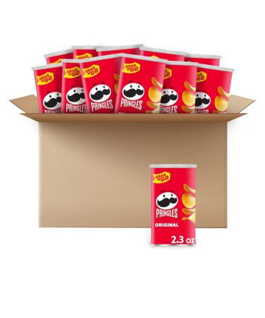 Pringles Potato Crisps Chips, Lunch Snacks, Office and Kids Snacks, Grab N' Go, Original (12 Cans) Original 2.3 Ounce (Pack of 12) - Buy Online on GoSupps.com