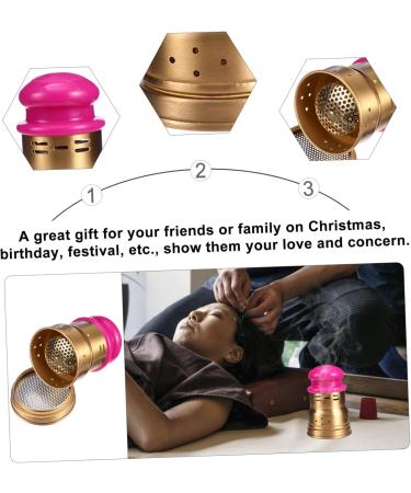 Buy Moxibustion Box Set - MOXA Heat Tank for Tendonitis Relief | Classic Ai-Box Copper Holder 9x6.5cm | International Shipping - Buy Online on GoSupps.com