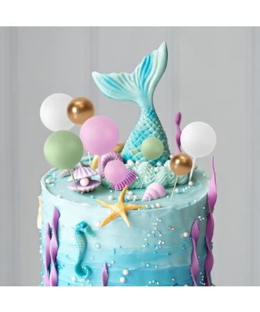 Astaron 32-piece Cake Topper Set - Mini Balloons for Weddings Baby Showers & Birthdays - Pink & Green Tortendeko Balls - Buy Online on GoSupps.com