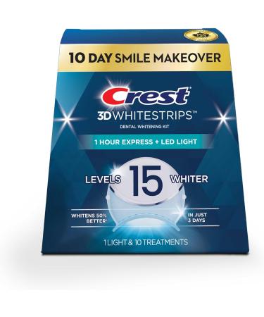 Crest 3D Whitestrips 10 Day Smile Makeover At-Home Teeth Whitening Kit 10 1-Hour Express Treatment & 3D White Toothpaste Advanced Whitening Radiant Mint 280 mL Total Tooth Whitener +AdvancedWhitening - Buy Online on GoSupps.com