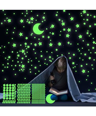 Glow in The Dark Stars Decals Decor for Ceiling Starry Sky Shining Decoration Perfect for Kids Bedroom Bedding Room Gifts Green - Buy Online on GoSupps.com