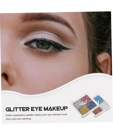 CRILSTYLEO 2pcs Glitter Eye Makeup Glitter Eyeshadow Sparkle Eyeshadow Women Glitter Eye Shadow Face Glitter - Buy Online on GoSupps.com