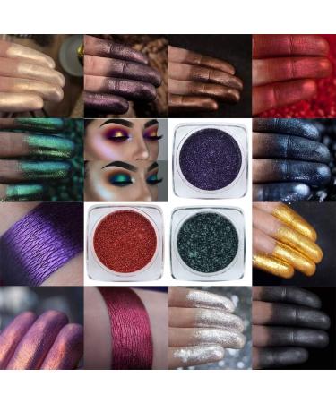 Allbesta Monochrome Eyeshadow Powder Glitter Satin Flash Eye Makeup Pigments Shadow Waterproof Long Lasting - Buy Online on GoSupps.com