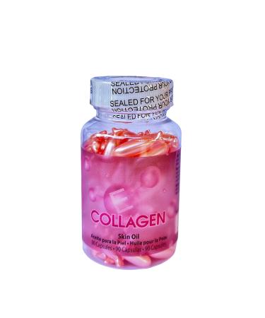Amazing Shine Collagen Skin Oil | 100% Pure & Organic| Smoothing and Firming Skin Care |Anti-Aging Reduce Wrinkles Dry Skin Tone (90 Capsules)
