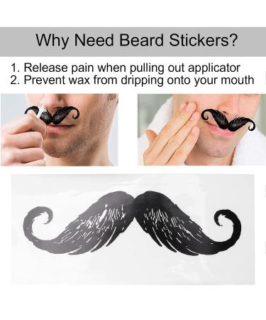 Beard Mustache Sticker Self-Adhesive Mustache Protector & Nose Wax Accessories for Men & Women | Skin Protection - Buy Online on GoSupps.com