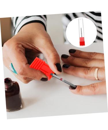 BIUDECO Nail Polisher Nail Art Polishing Tools Acrylic Nail Drill Bits Nail Bits for Women Nail Drill Bits for Nail Salon Manicure Supplies Manicure Tools Nail Bits for Nail Drill 7.00X1.30X1.30CM Red - Buy Online on GoSupps.com
