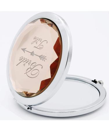 8-Pack Bridal Party Makeup Mirrors and Bracelets Set - Bride to Be Mirror, 7 Bride Tribe Mirrors, Bridesmaid Love Knot Bracelets for Bachelorette Party - Champagne - Buy Online on GoSupps.com
