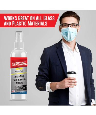 EverydayUSA Anti Fog Spray for Glasses & Goggles | Prevent Fog on All Lenses | Safe for Anti-Reflective | Made in the USA | UnFog PLUS - Buy Online on GoSupps.com