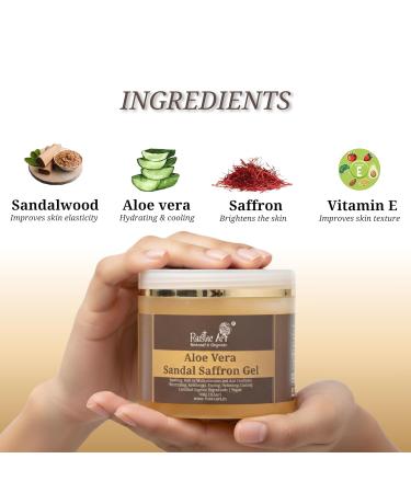 Rustic Art Organic Aloe Vera Sandal Saffron Gel with Niacinamide - Buy Online on GoSupps.com