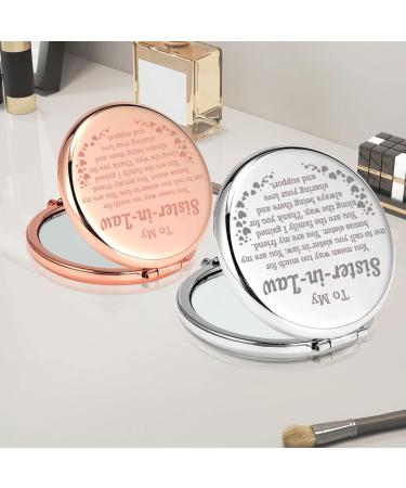 PLITI Sister in Law Compact Mirror - Unbiological Sister Gift - Inspirational Pocket Mirror - Buy Online on GoSupps.com