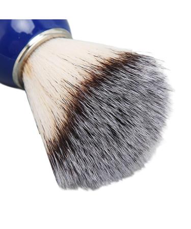 Handmade Shaving Brush for Men | Exquisite Blue Handle & Silver Ring | Perfect Beard Care & Shaving Cream Brush for Home & Salon - Buy Online on GoSupps.com