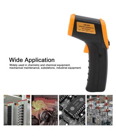 ANKROYU Thermometer ABS Plastic Non Contact Infrared Thermometer Temperature Thermometer Non Contact Thermometer for Cooking Automobile Maintenance(yellow) - Buy Online on GoSupps.com