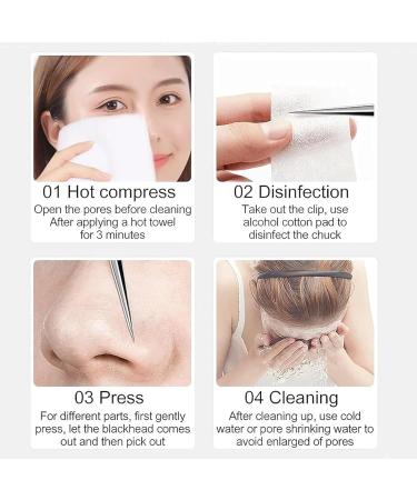 Usiveinborn Blackhead Remover Professional Facial Blackhead Remover Tweezers Usiveinborn Blackhead Removal Tools Stainless Blackhead Tweezers(3pcs) - Buy Online on GoSupps.com